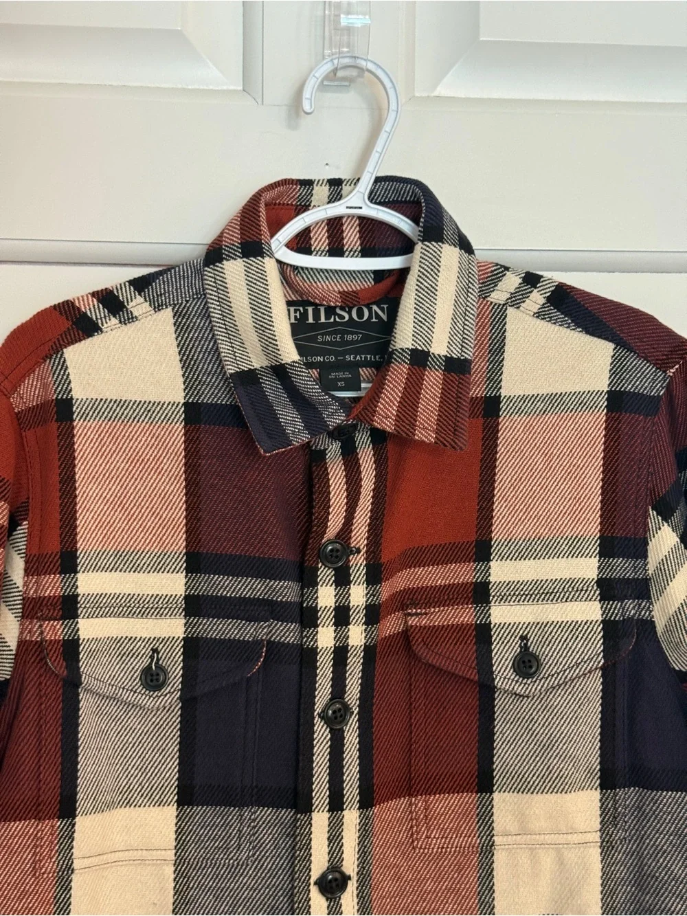 Filson Deer Island Regular Fit Jac-Shirt Plaid Heavy Cotton Twill 25586